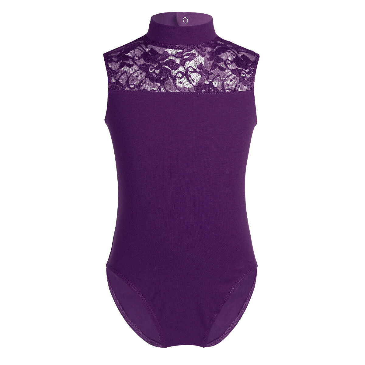 Pre-Owned Leotard iEFiEL Large Child Dark Purple Cotton Lace