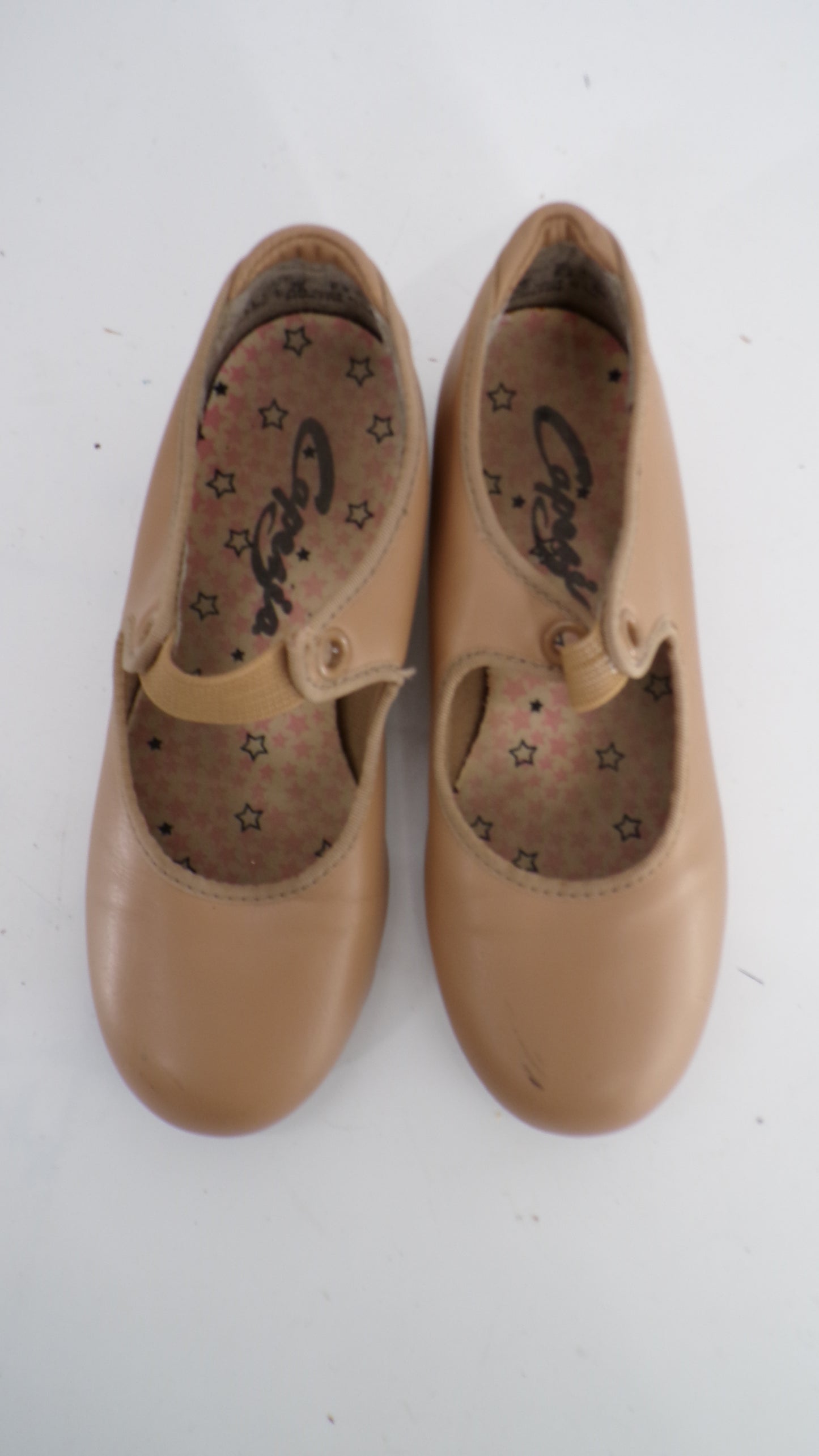 Pre-Owned Tap Shoes Capezio Little Kid 11.5W Tyette Man Made Ribbon or Elastic Student
