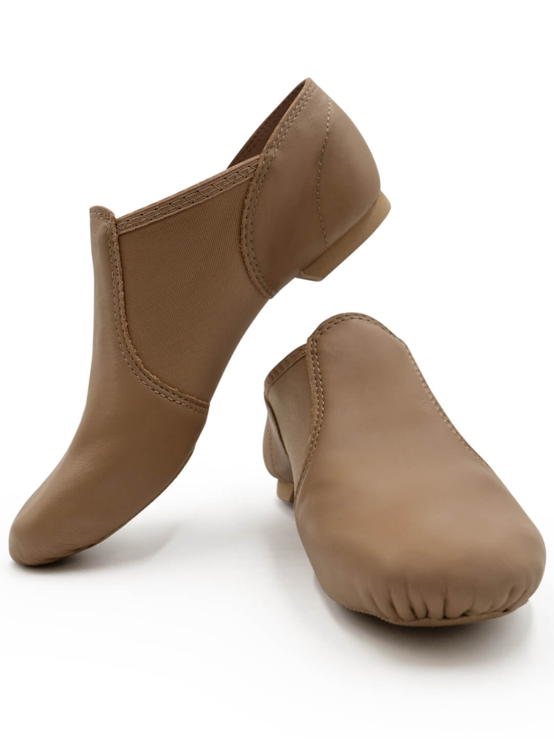 New Open Box Jazz Shoes Capezio Ej2 1.5M Child Side Elastic Leather Slip On Split Sole
