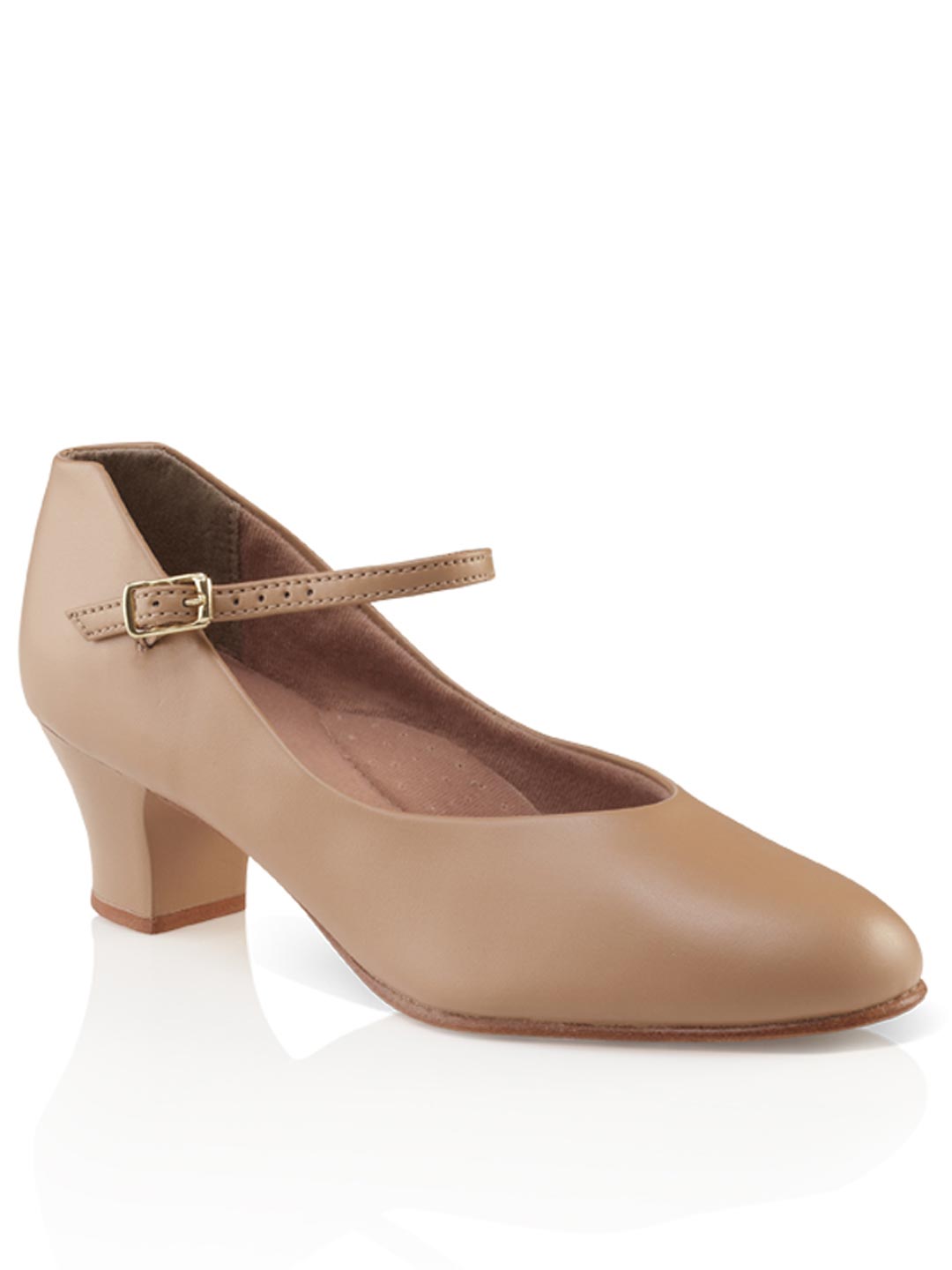 New Closeout Character Shoes Capezio 551 Adult Tan & Black 1.5" Heel Musical Theater Jazz