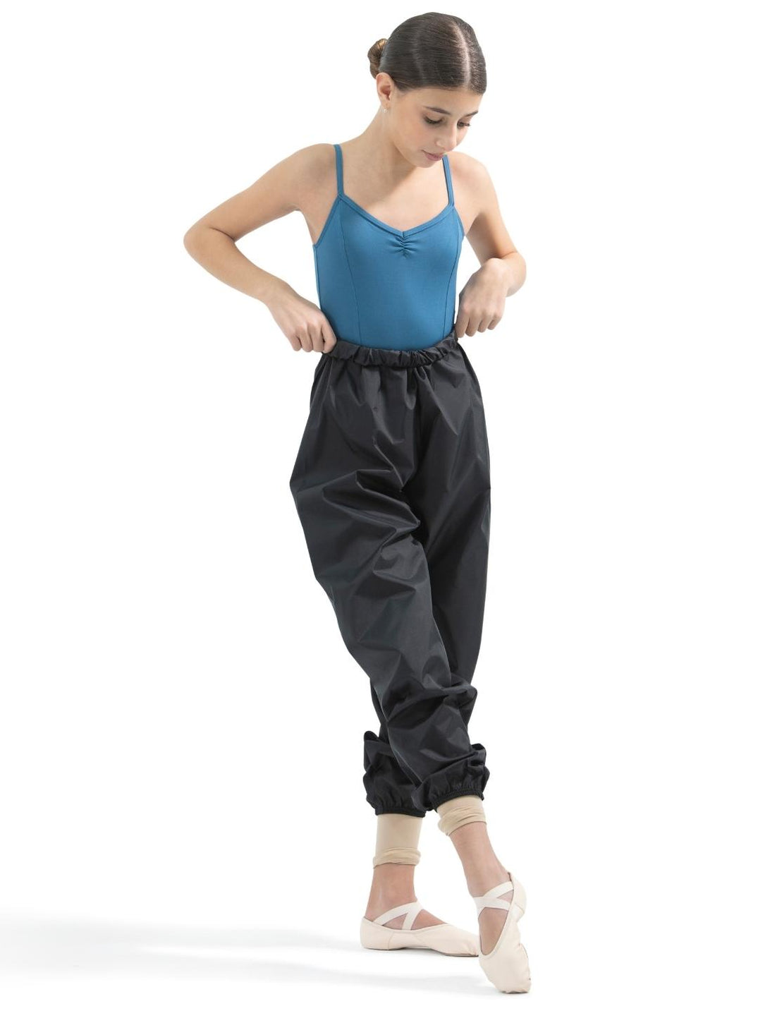 New Rip Stop Pants Capezio 10111 Black Small Adult Jazz Tap Ballet Pointe
