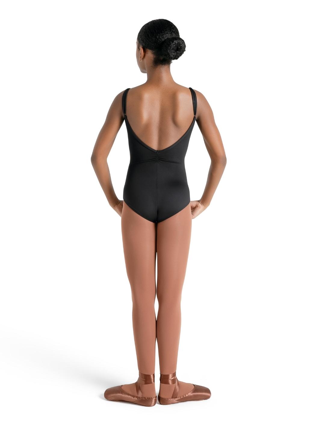 Pre-Owned Leotard Medium Adult Lt Blue Capezio SE1018W Princess Seams and Pinch Front Ballet Tap