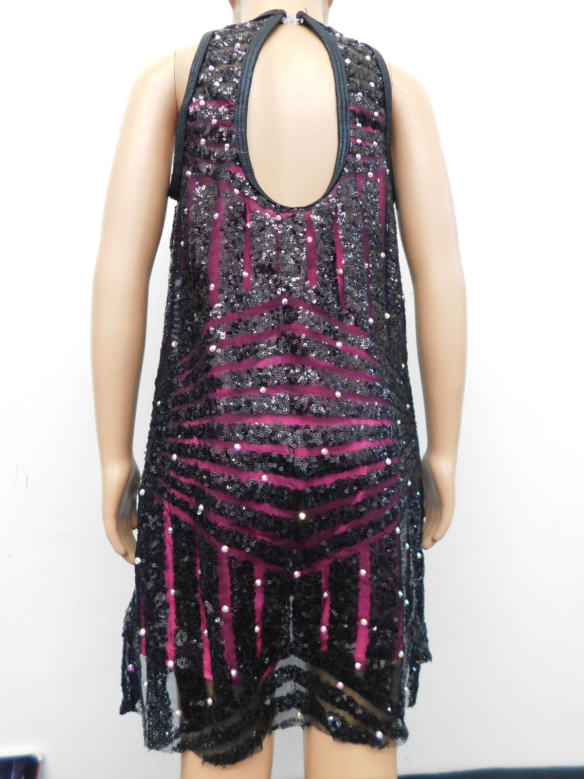 Pre-Owned Costume Curtain Call J5246 Medium Adult Pink Dress Jazz Lyrical Sparkle