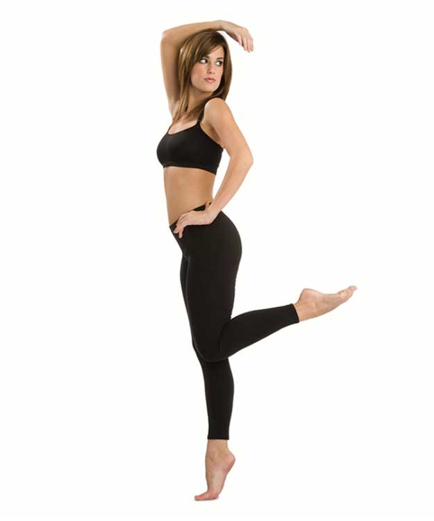 New Leggings Capezio CC751C Black Multiple Sizes Jazz Acro Gymnastics