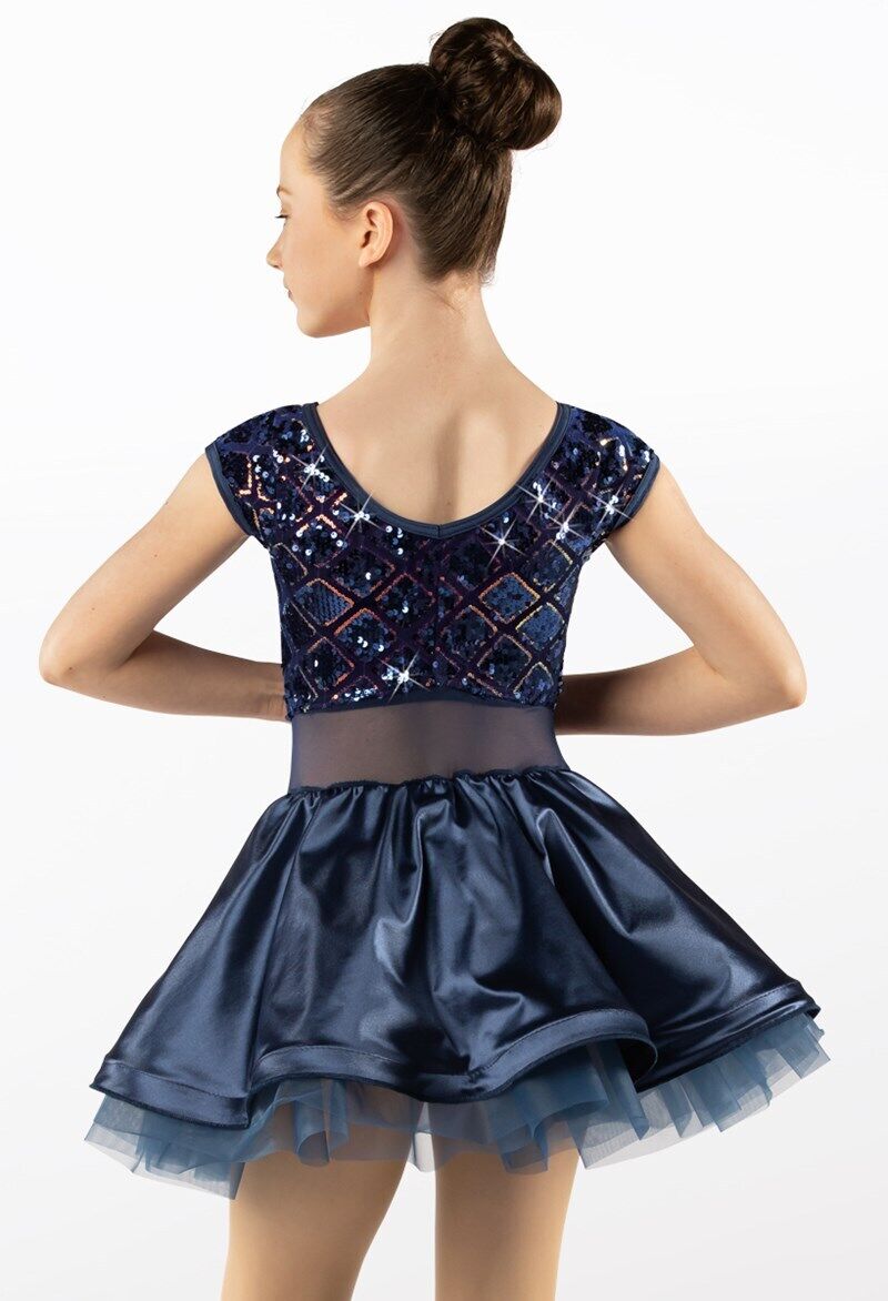 Pre-Owned Costume Weissman  11551 XXL Child Blue Dress Jazz Sequin