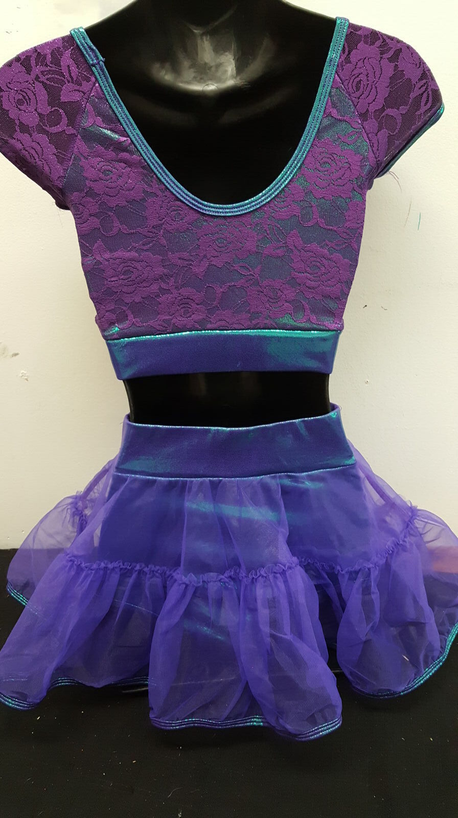 Pre-Owned Costume Curtain Call  J5308 Small Child Purple  Jazz