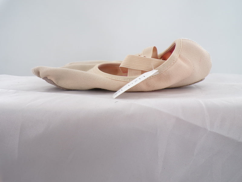 Pre-Owned Ballet Shoes Generic Adult 7M No Tie Leather Cross Straps Split Sole