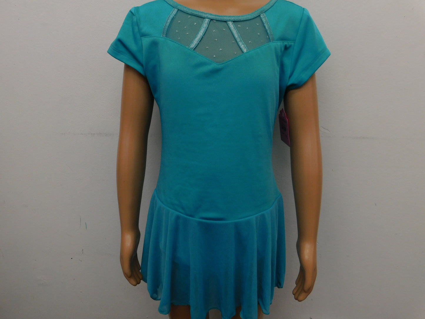 Pre-Owned Silver Blue Green Capezio  FS6624C Medium Child Teal  Ballet Tap