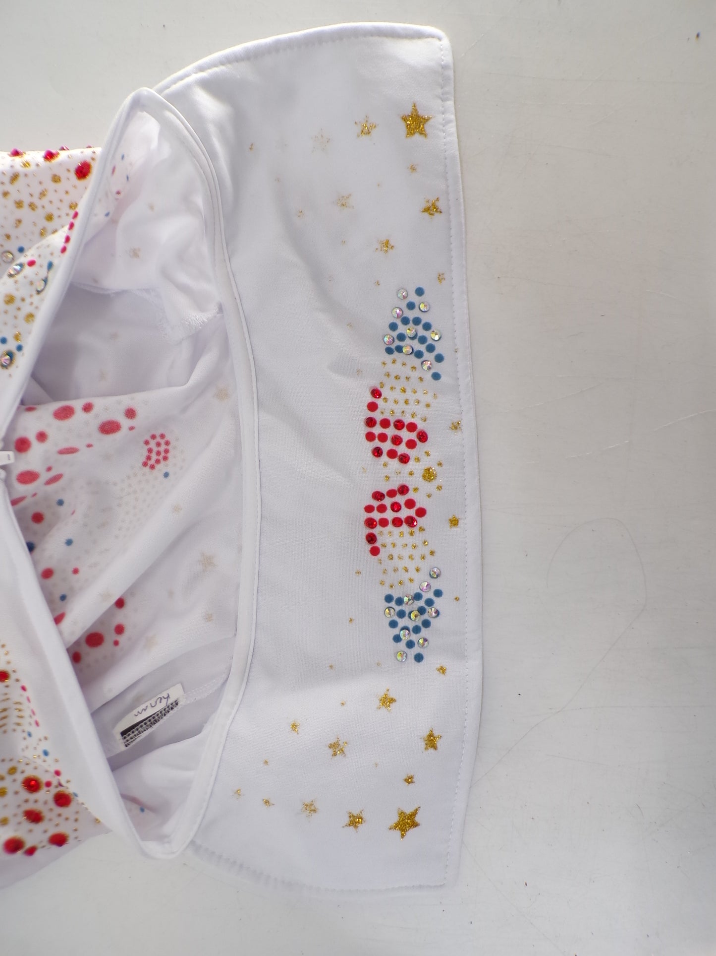 Pre-Owned Costume Elvis   Large Child White Jumpsuit Jazz Tap Rhinestones Elvis