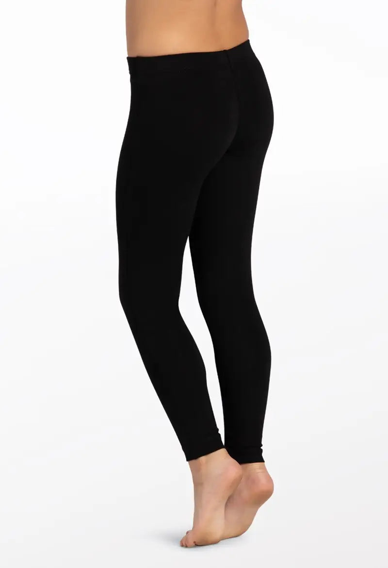 Pre-Owned Leggings Large Child Weissman CL12114 Black Jazz Cheer Tap
