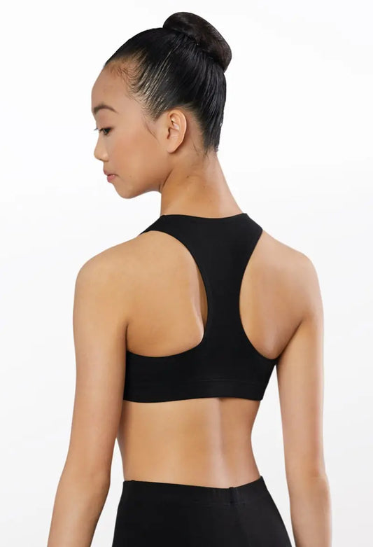 Pre-Owned Sports Bra Weissman CL12115 Medium Child Black Jazz Cheer