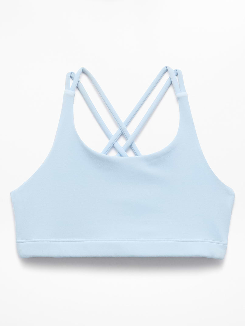 Pre-Owned Strappy Sports Bra Athleta Girl XXL Child Lt Blue Gymnastics Jazz