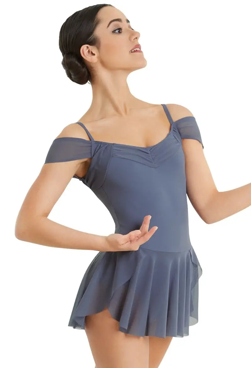 Pre-Owned Costume Weissman  D10690 Medium Adult Blue Dress Ballet YAGP