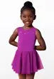 Kids Rhinestone Dress  LC Raspberry D12101
