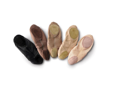 NEW Ballet Shoes Danz N Motion 496 Stretch Canvas Crossed Straps Split Sole