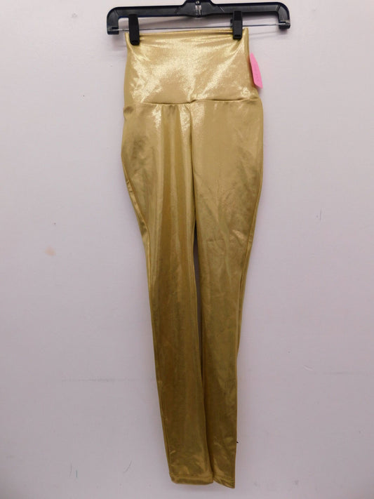 Pre-Owned Leggings Balera  ML9062 Medium Child GOLD  Jazz Hip Hop
