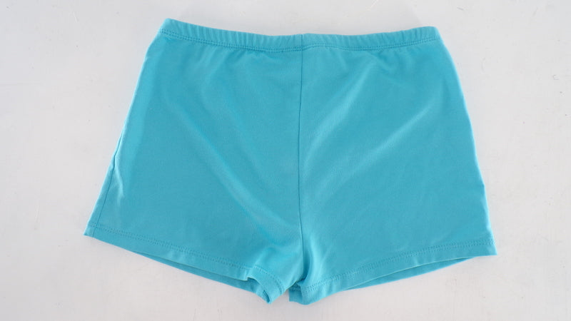 Pre-Owned Shorts Freestyle   Large Child Aqua Blue  Gymnastics Jazz
