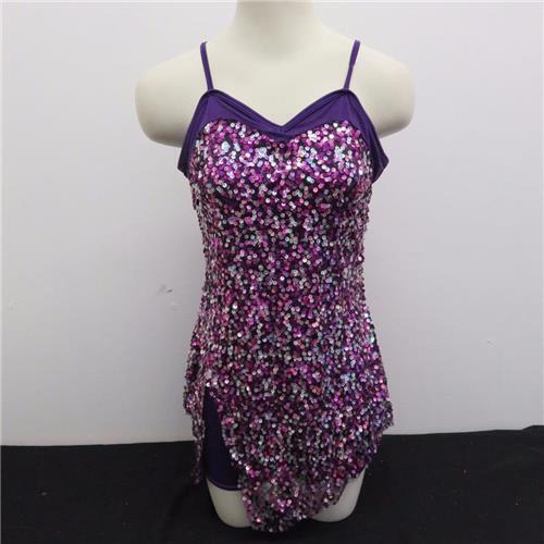 Pre-Owned Costume Curtain Call  J4807 XL Child Purple  Jazz