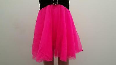 Pre-Owned Costume Weissman  3062 Large Child Hot Pink Glitter Bust Dress Jazz Lyrical