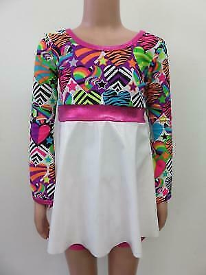 Pre-Owned Costume Curtain Call  E1351 Medium Child Colorful 60's Dress Jazz Tap