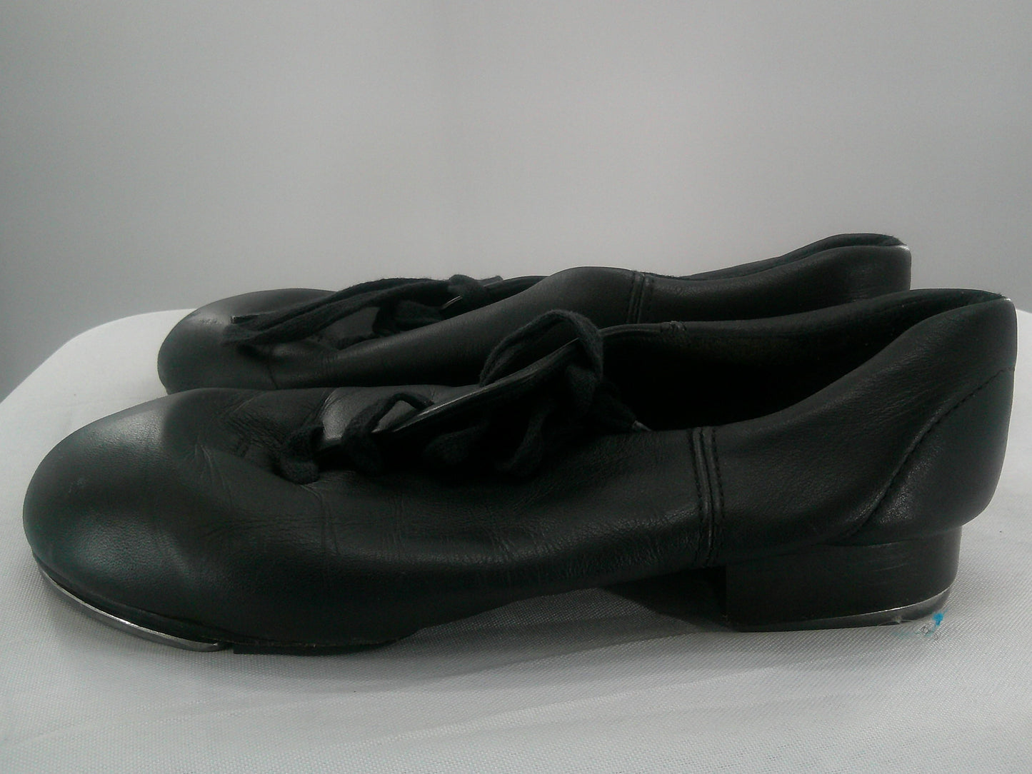 Pre-Owned Tap Shoes Capezio Big Kid 4.5M Oxford Leather Lace Up Split Sole