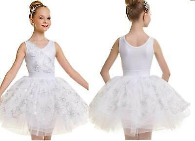 Pre-Owned Costume Curtain Call  E1948 Medium Child White  Ballet