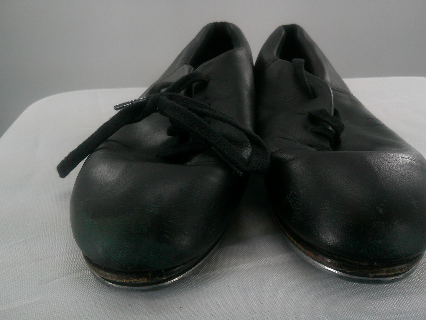 Pre-Owned Tap Shoes Capezio Big Kid 4.5M Oxford Leather Lace Up Split Sole