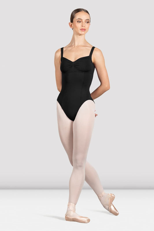 Pre-Owned Leotard Bloch Small Adult Black Ava Pinch Front Ballet Modern