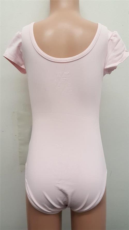 Pre-Owned Leotard Danskin XS Child Pink Short Sleeve Pinch Front lycra Ballet
