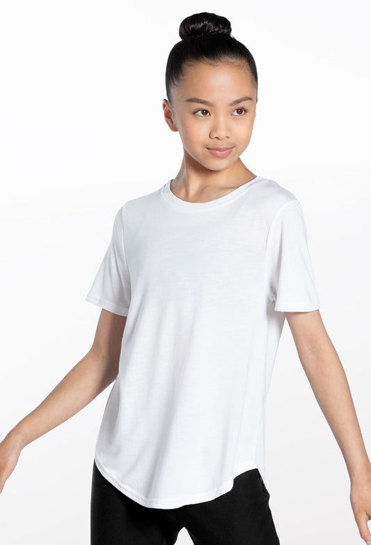 Pre-Owned Tshirt Weissman  AH12619 Medium Adult White  Jazz Tap Hip Hop