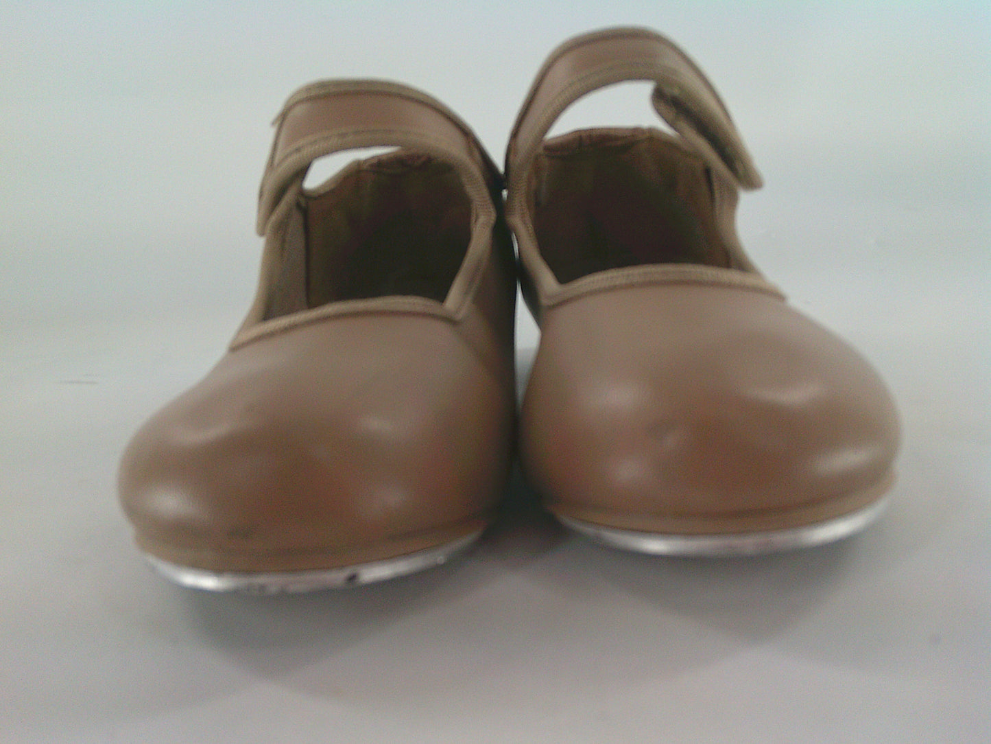 Pre-Owned Tap Shoes Danshuz Kids 1M Mary Jane Leather Loop Strap No Buckle Student