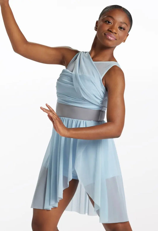 Pre-Owned Costume Balera  D8423 Int Child Blue Dress Lyrical