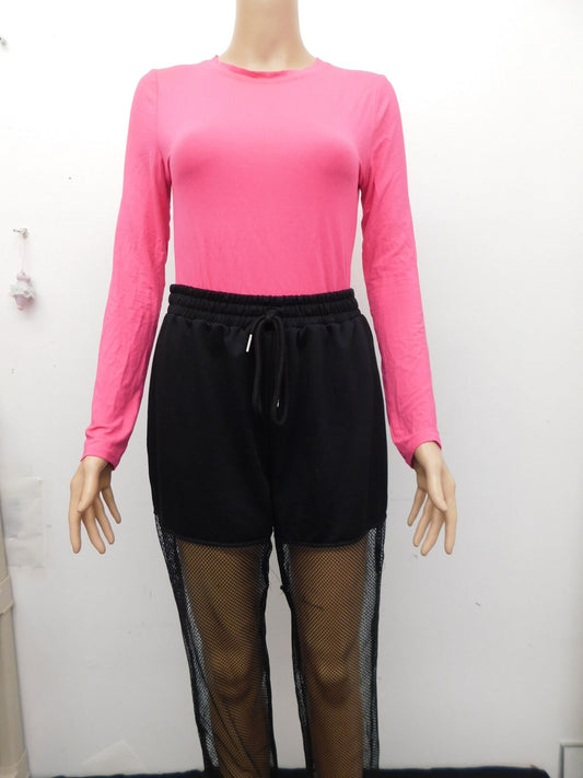 Pre-Owned Costume Unbranded  JT1009 Medium Adult Pink Leotard & Pants Hip Hop Jazz
