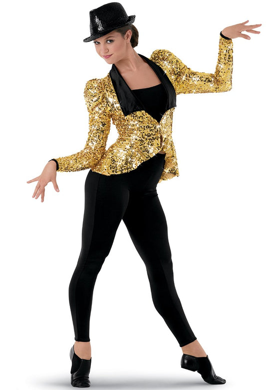Pre-Owned Costume Weissman  8705 Large Adult Red Suit Jacket Jazz Tap Musical Sequins