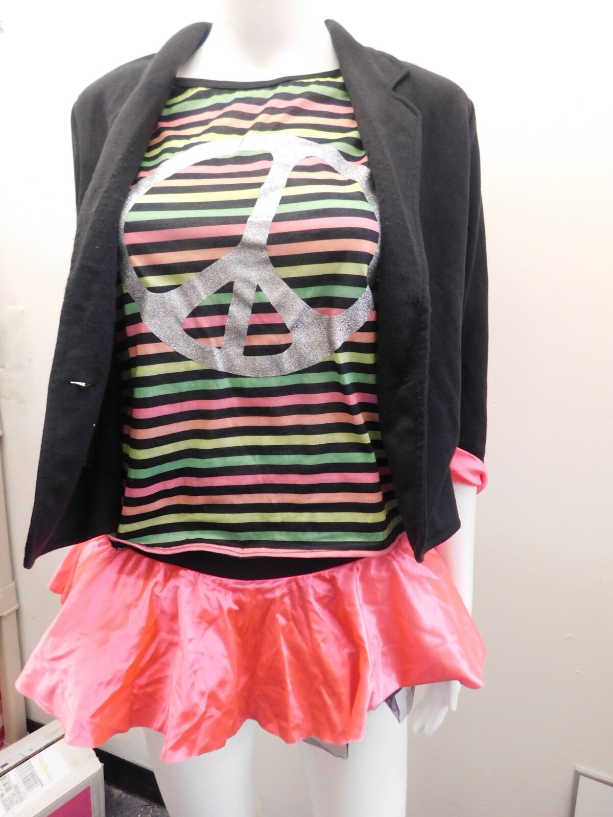 Pre-Owned Costume Weissman  7191 Small Adult Colorful 80's Jazz Tap