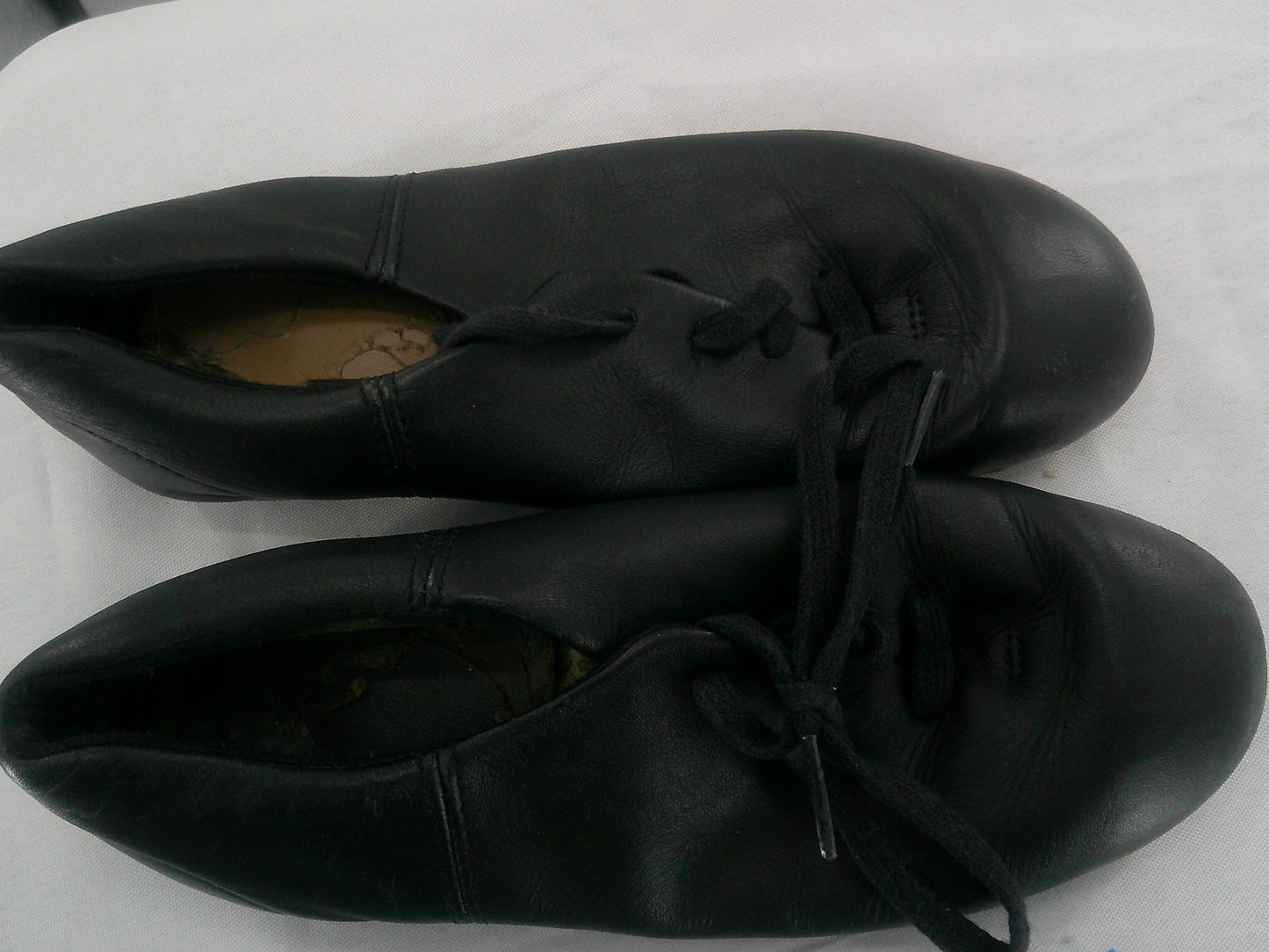 Pre-Owned Tap Shoes Capezio Big Kid 4.5M Oxford Leather Lace Up Split Sole