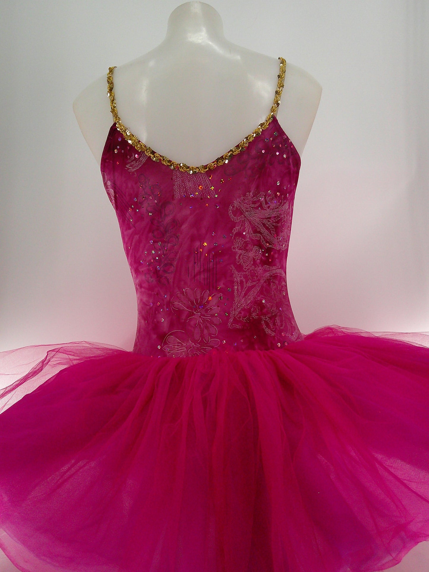 Pre-Owned Costume Algy   Medium Adult Pink Tutu Ballet  Sequin 1