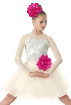 Pre-Owned Costume Large Child Ivory Weissman 8298 Lyrical Ballet Contemporary Lace Tutu (Copy)