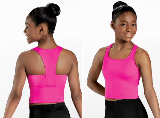 NEW Crop Tank Balera  MT12825 Child & Adult Pink-Purple  Jazz Cheer Gymnastics