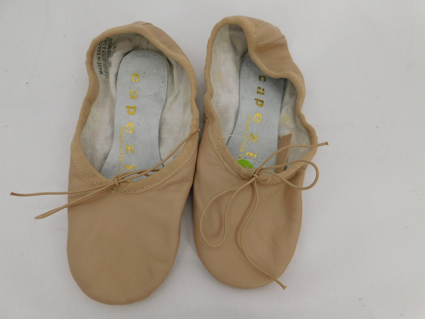 Pre-Owned Ballet Shoes Capezio Big Kid 2.5M Tie Drawstring Leather  Split Sole