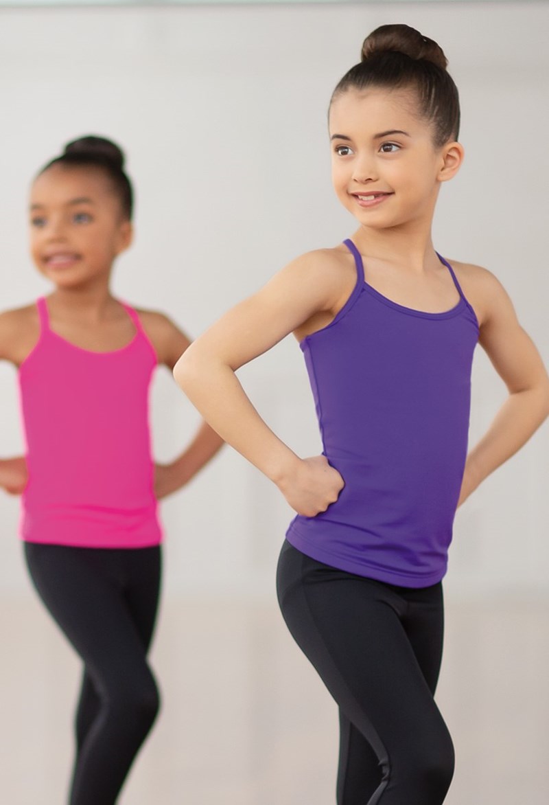Pre-Owned Top Balera  MT12463 Small Child Hot Pink  Hip Hop Clogging