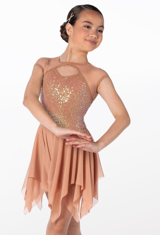 Pre-Owned Costume Weissman 13410 Large Child Pink Lyrical