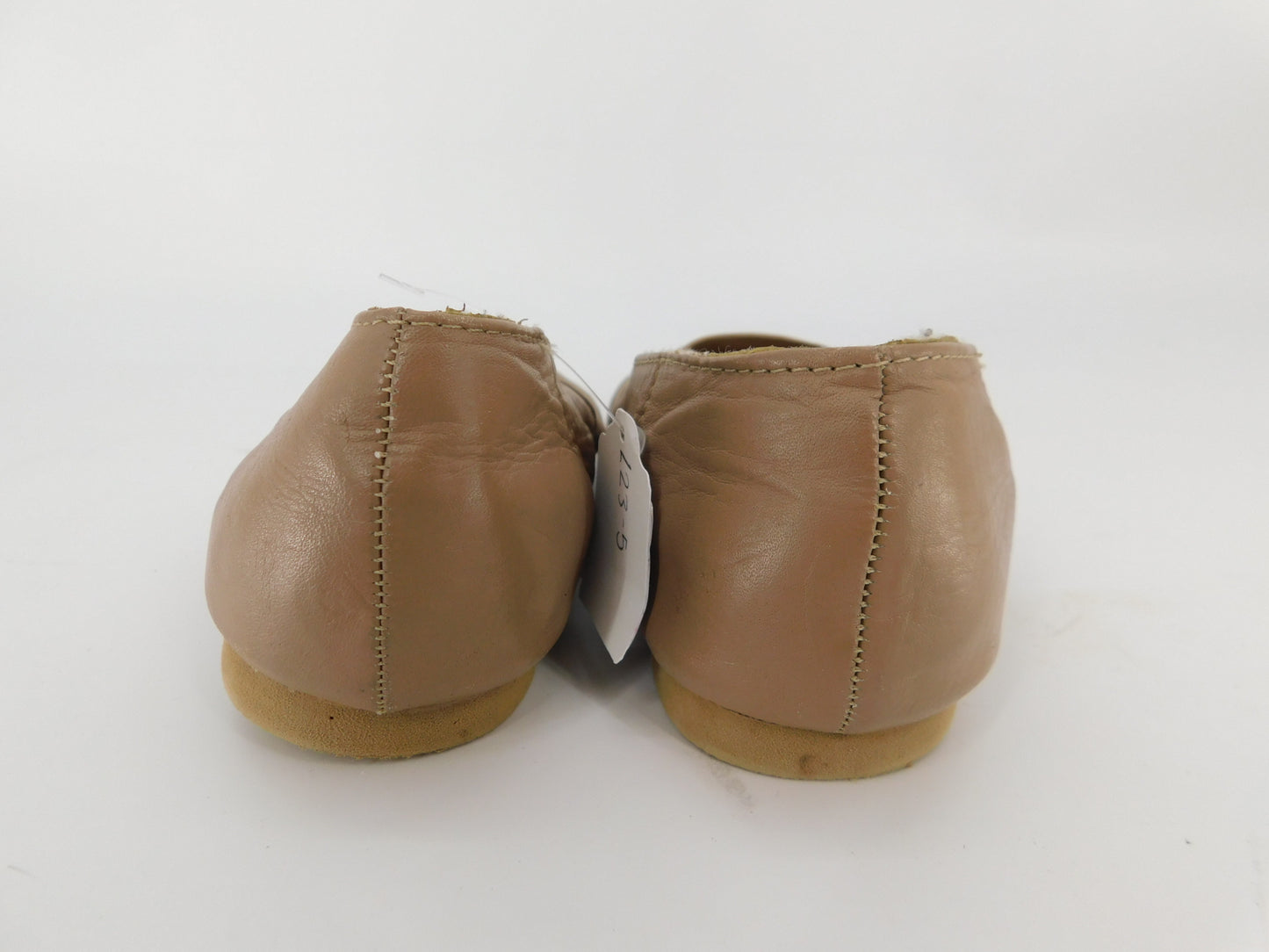 Pre-Owned Jazz Shoes Dancing Fair Big Kid 1M Top Elastic Leather Slip On