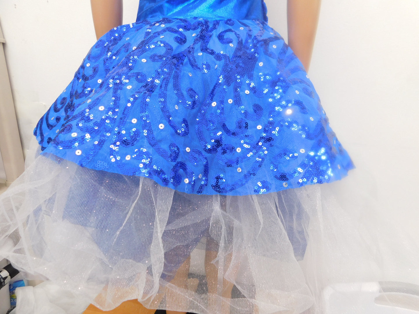 Pre-Owned Costume Curtain Call  E2196 Large Child Royal Blue  Ballet