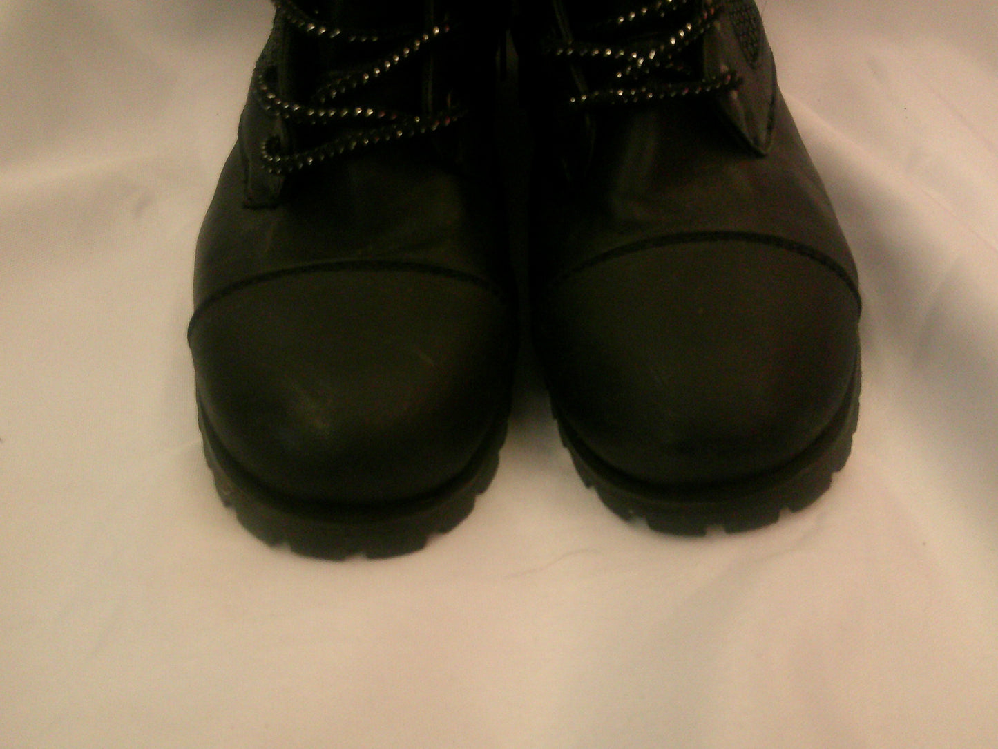 Pre-Owned  Shoes Gia-Mia Adult 5M High Top Sequin Pleather Zipper