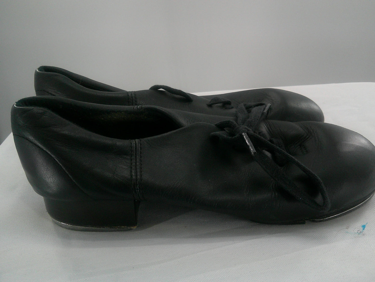 Pre-Owned Tap Shoes Capezio Big Kid 4.5M Oxford Leather Lace Up Split Sole