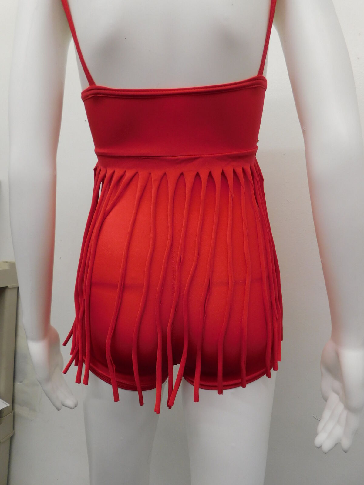 Pre-Owned Costume Costume Gallery   6x-7 Child Red Unitard Jazz Seqiuin