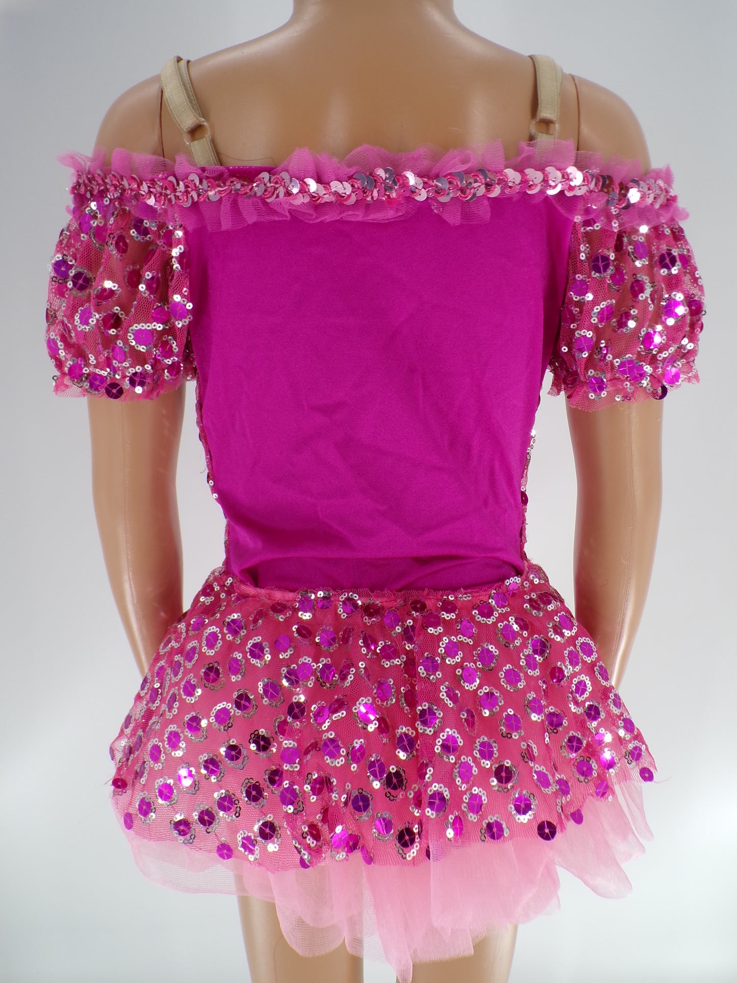 Pre-Owned Costume Curtain Call  E369 Small Child Hot Pink  Jazz