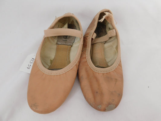 Pre-Owned Ballet Shoes Revolution Big Kid 2 Stretch Leather Single Strap Split Sole