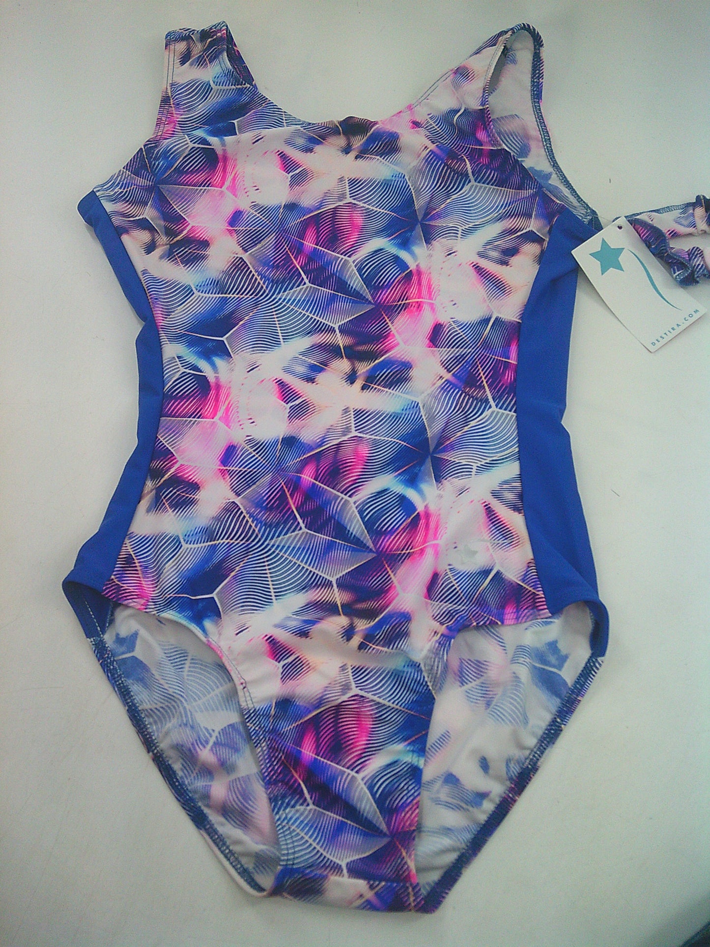 New NEW Leotard Destira Charming Side Panel Small Adult  Bright Colors  Tumbling Acro